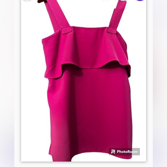 NWT Ann Taylor Pink T-Strap Top Sz 6 Women - Picture 2 of 7